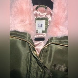 Bomber Jacket with Pink Fux Furr lining